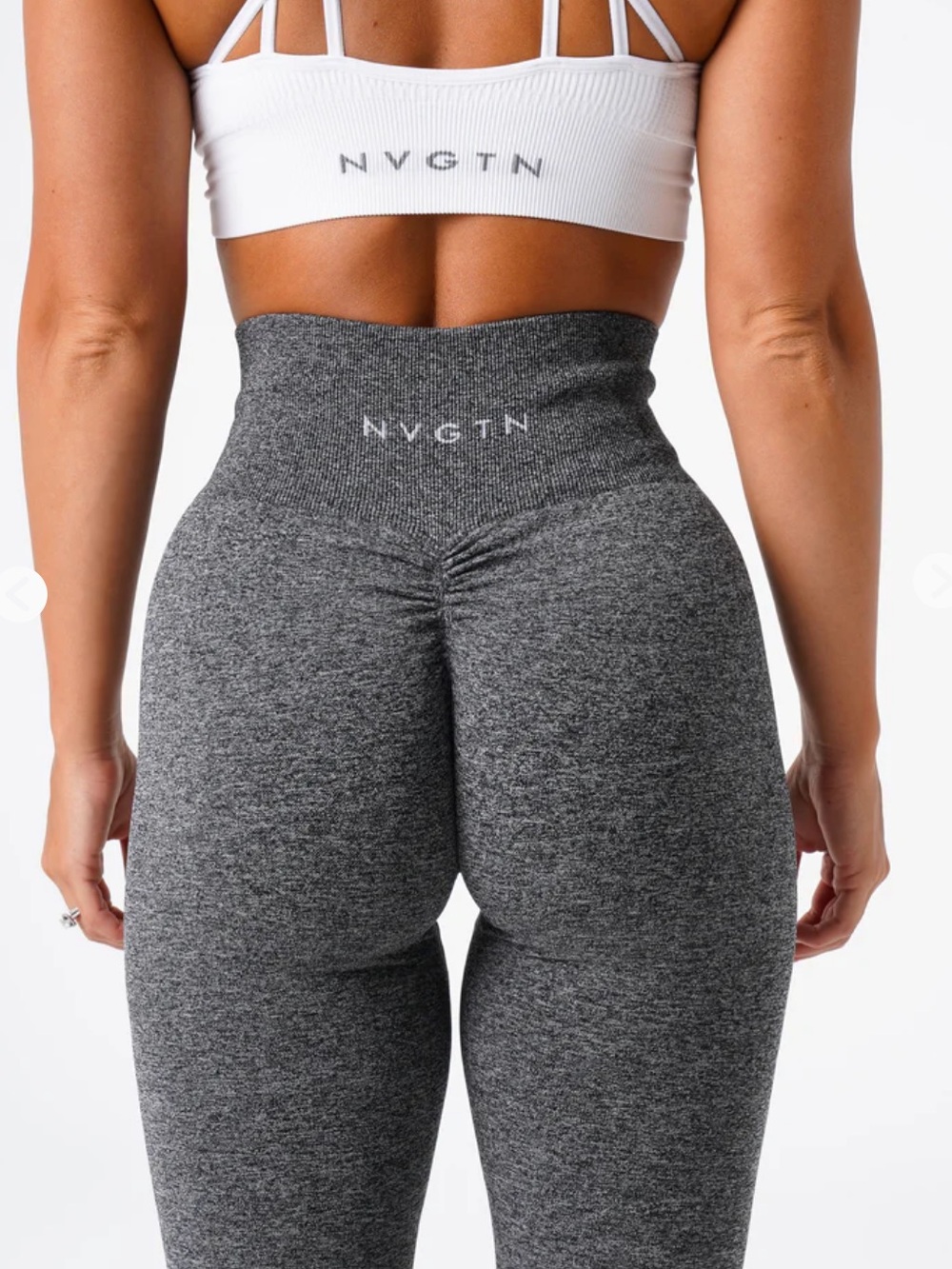 NWT NVGTN High-Waist Scrunch Leggings - Heather Charcoal